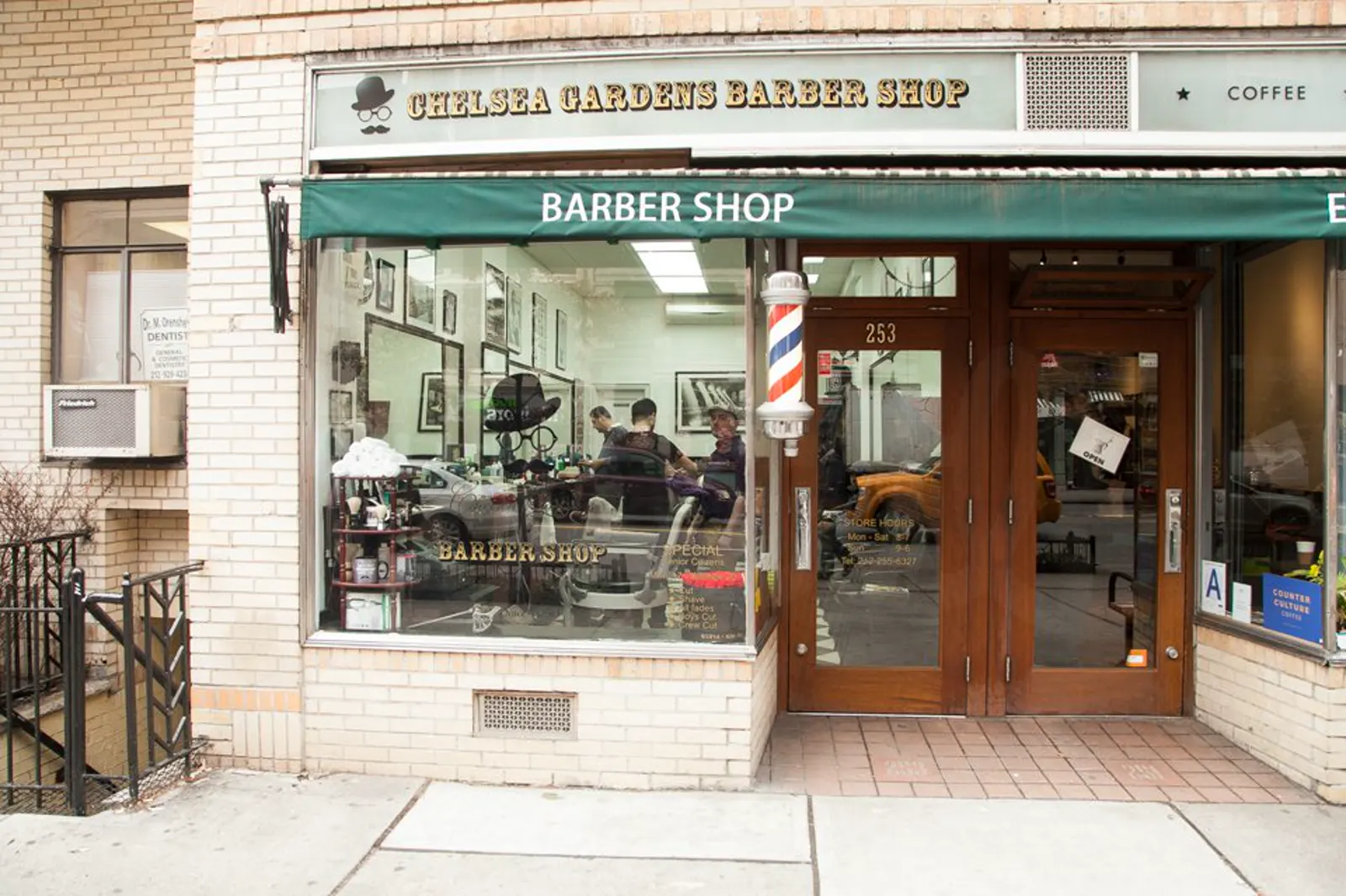 The storefront on West 23rd Street